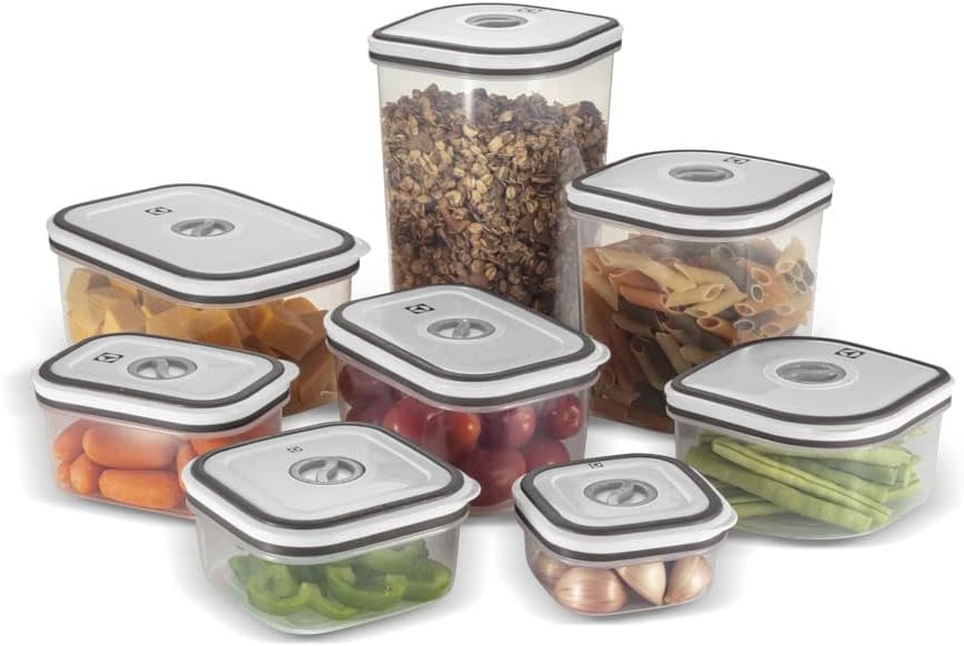 Kit Potes Herméticos de Plástico Electrolux - Cinza 1x8 unidades